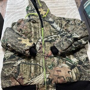 Walls Hooded Jacket Men's 2XL Reversible Mossy Oak Break-up Infinity Camo